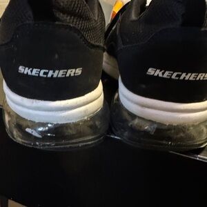 Skechers Black and White Running Shoes